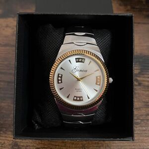 GENOA Women’s Watch Austrian Crystal Gold & Silver Tone Quartz Japan Movement